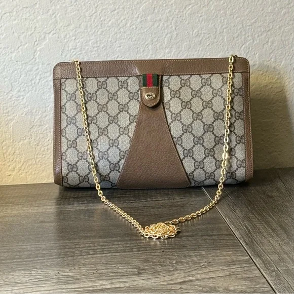 💎GUCCI SHERRY LINE CLUTCH/ CROSSBODY BAG💎 - Picture 2 of 14